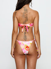 Drench Bikini Top Pink Floral
