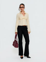Dariana Flare Pants Black