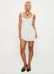 Shantelle Romper White Polka