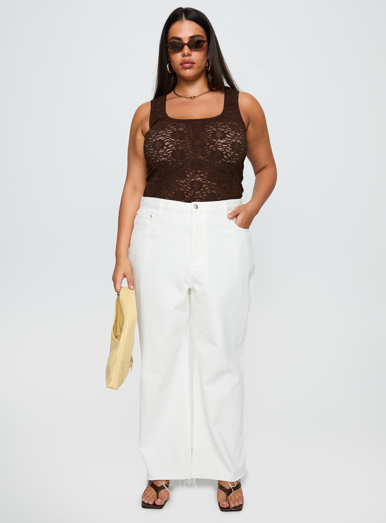 Fawcett Jeans White Curve