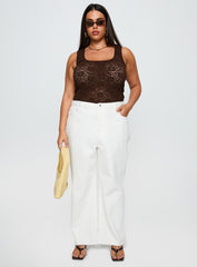 Fawcett Jeans White Curve
