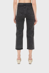 Washed black loose fit jeans - 5128