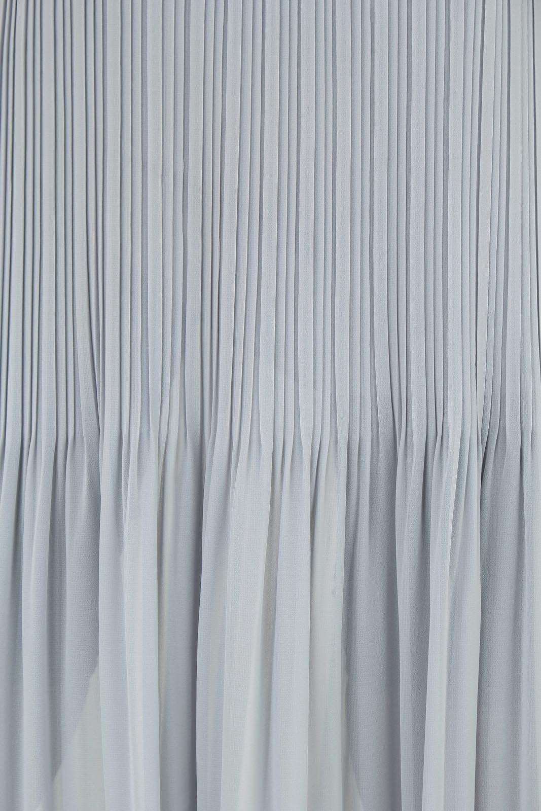 Light blue silky micro pleat maxi skirt