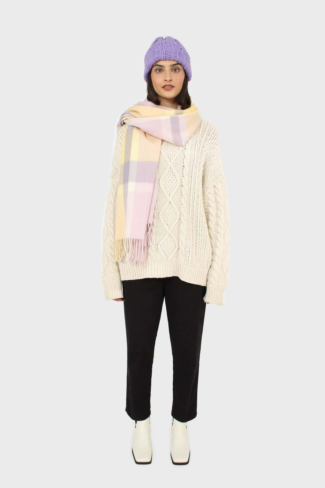 Black dart front loose fit drawstring trousers
