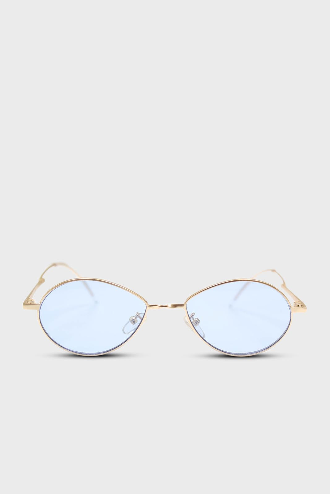 Blue and gold lined dragonfly sunglasses
