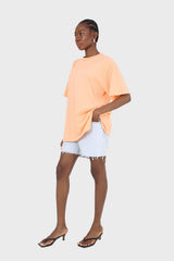 Light blue raw hem denim shorts - 2246