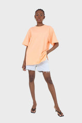 Light blue raw hem denim shorts - 2246