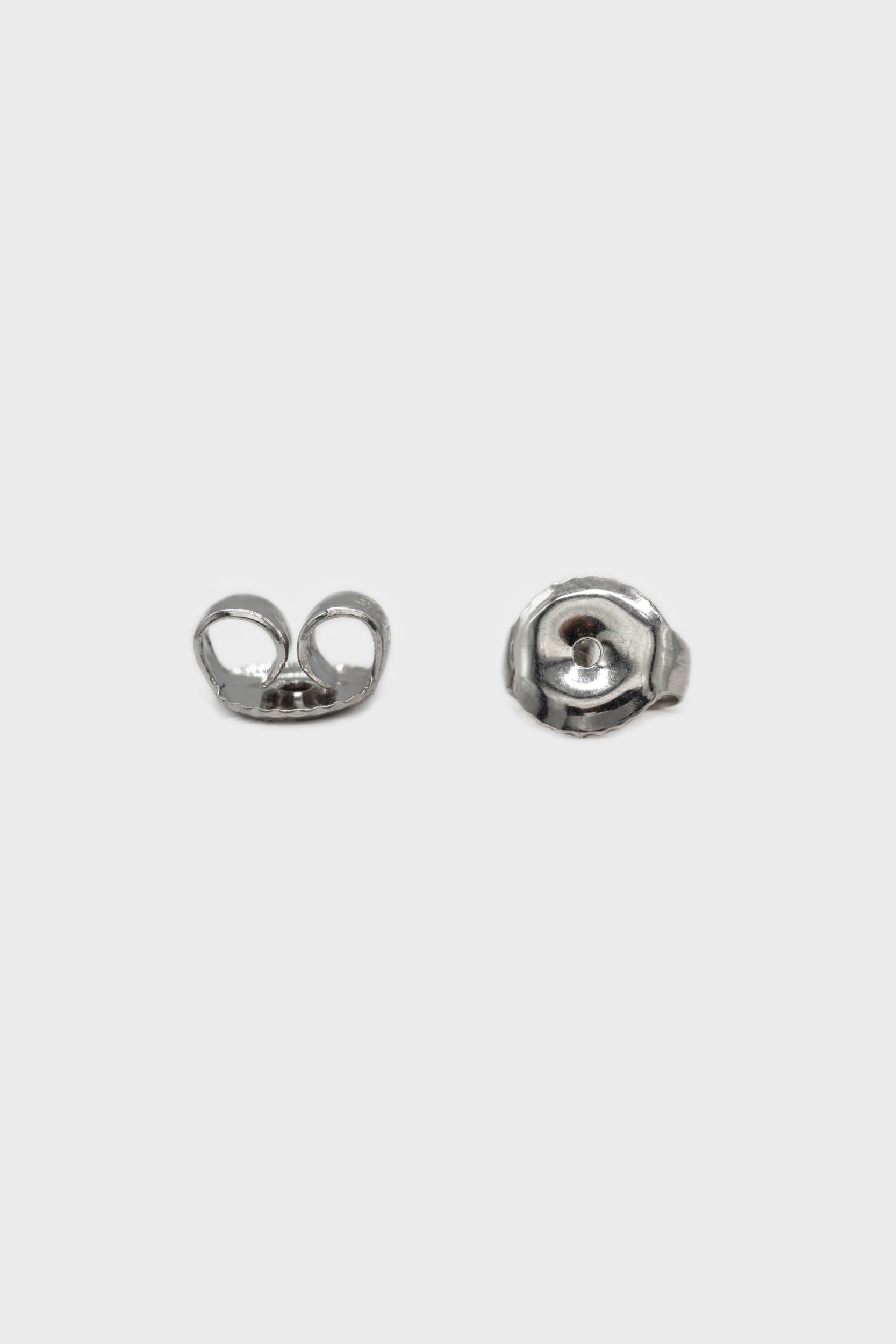 Silver thick hoop glossy earrings - 15mm