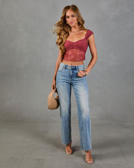 Nightfall Avenue Lace Crop Top