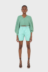 Mint simple loose fit shorts