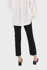 Black side pocket tailored trousers
