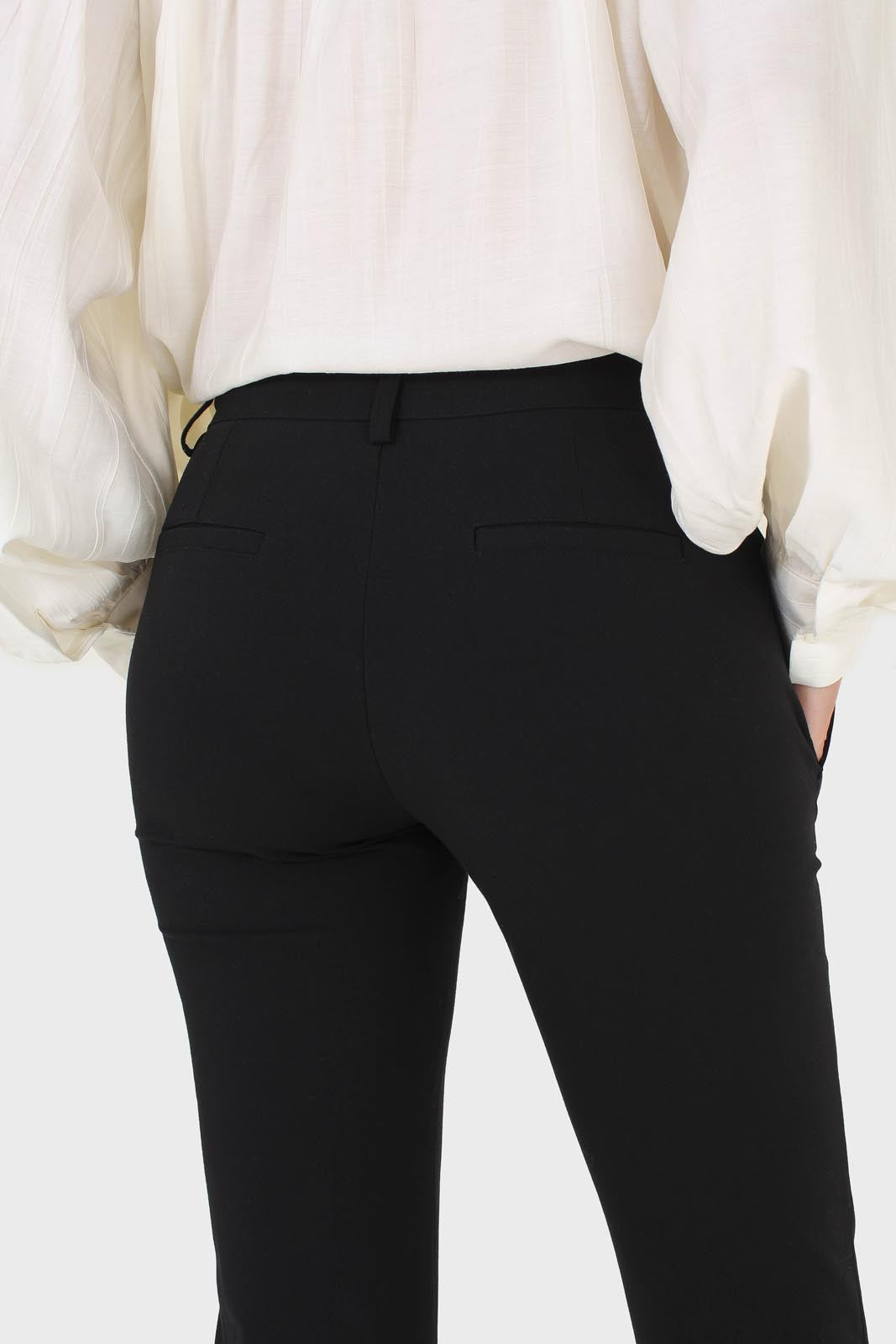 Black side pocket tailored trousers