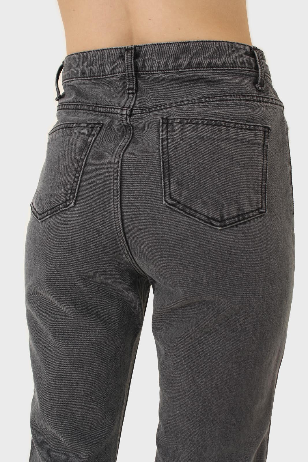 Washed grey mom jeans - 2302