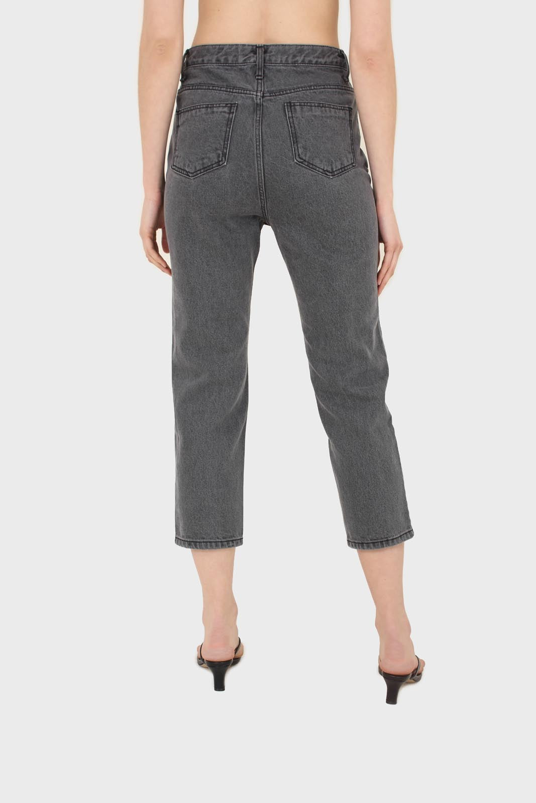 Washed grey mom jeans - 2302