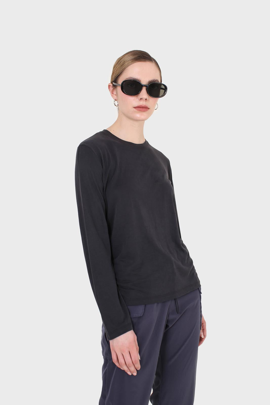 Black high neck perfect long sleeved tee