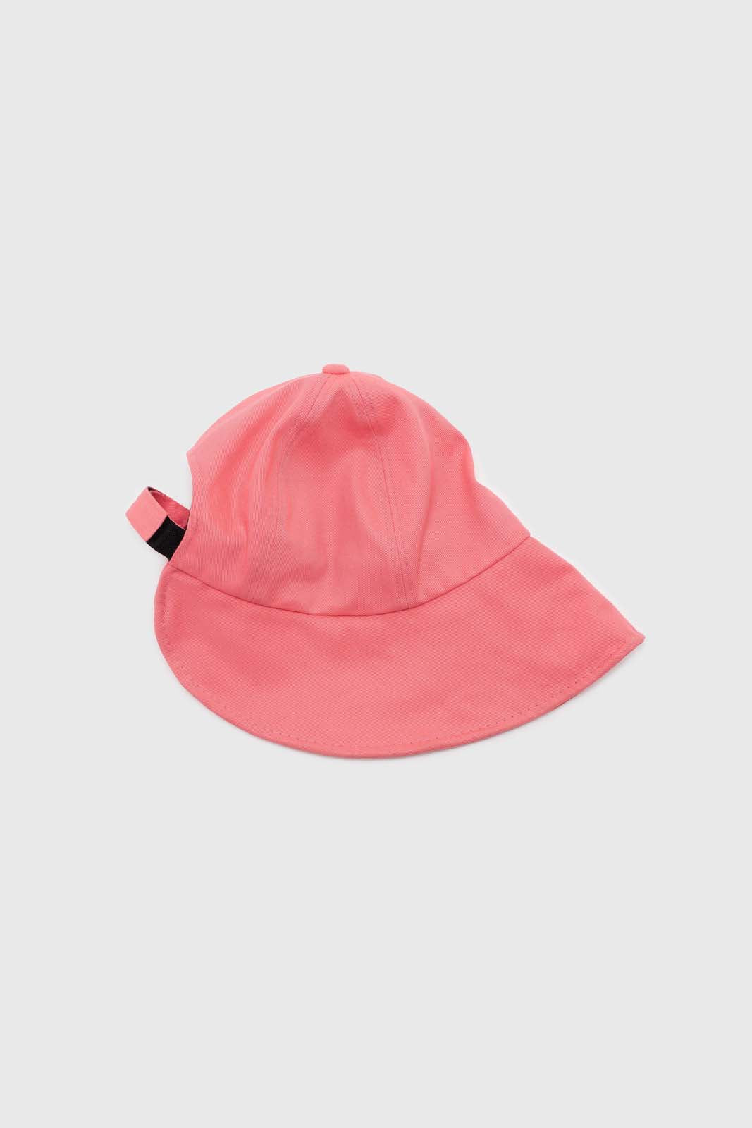 Pink velcro cotton bucket hat