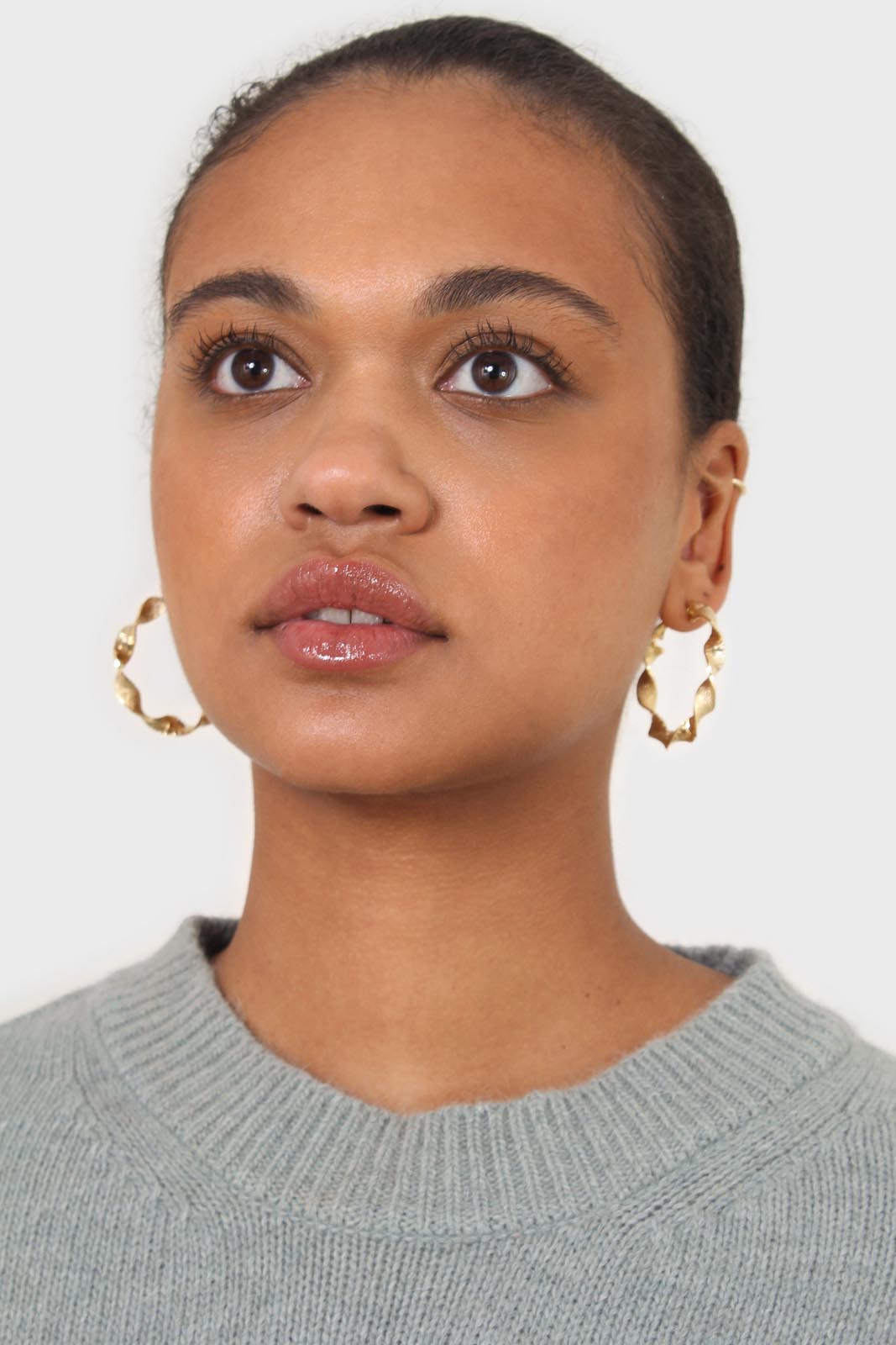 Mint angora crew neck jumper