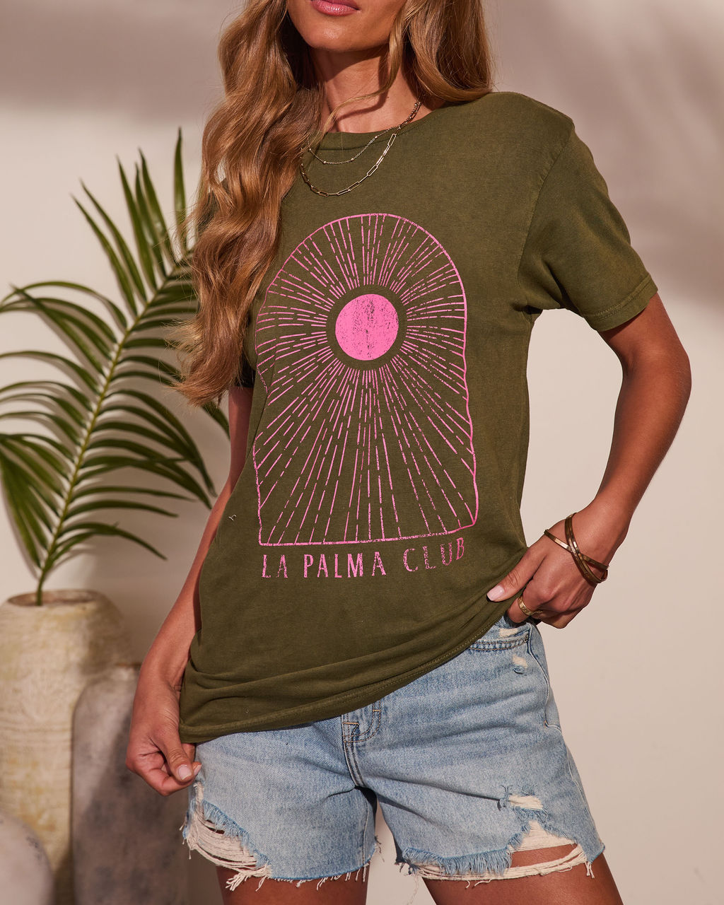 La Palma Club Cotton Graphic Short Sleeve Tee