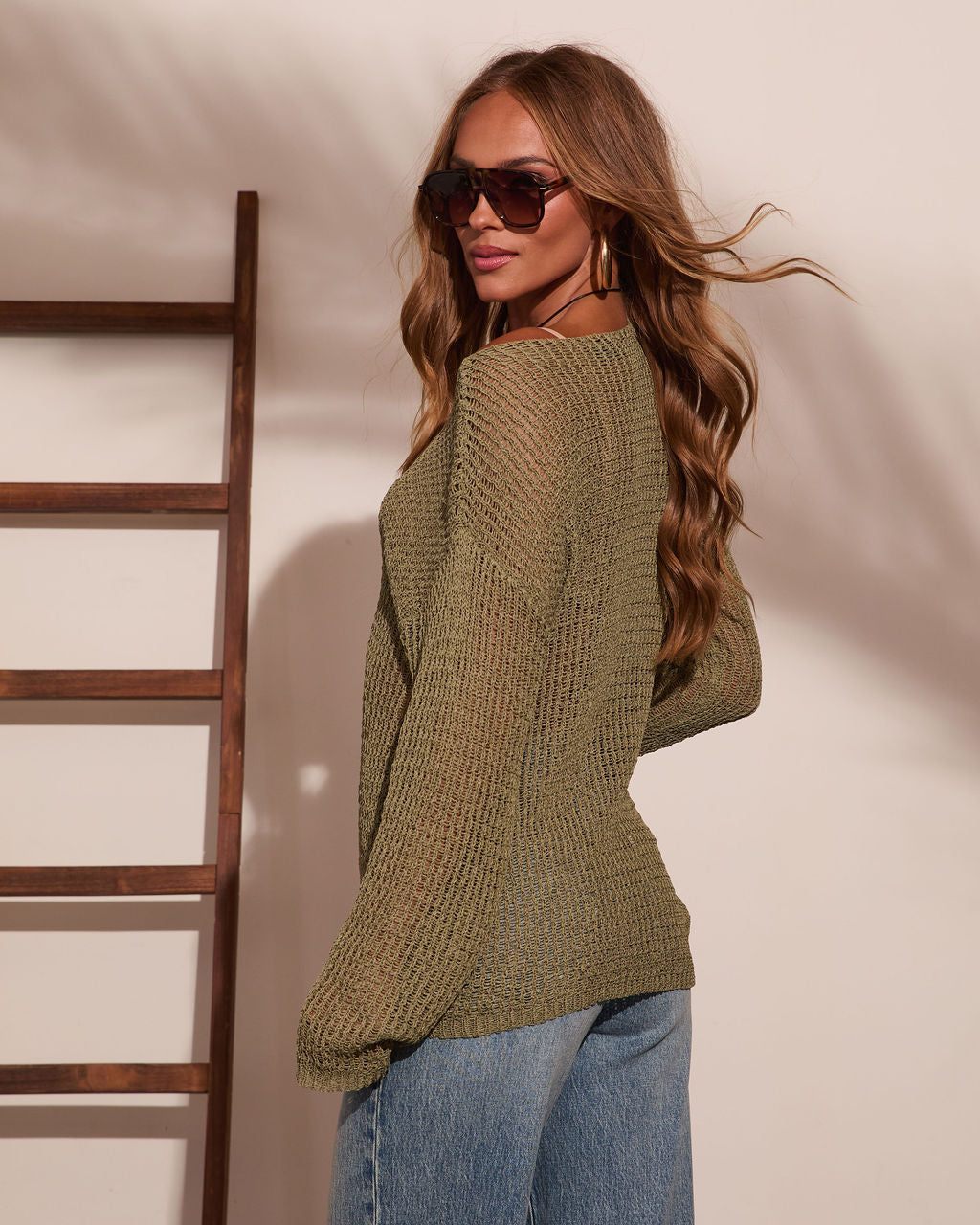 Slow Season Open Knit Sweater