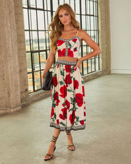 Market Posy Floral Crop Cami