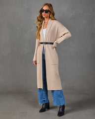 Loretta Knit Belted Long Line Cardigan