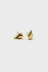 Gold tiny diamond stud earrings