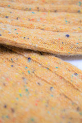 Yellow rainbow fleck thick socks