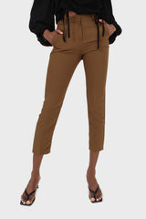 Mustard classic suit trousers