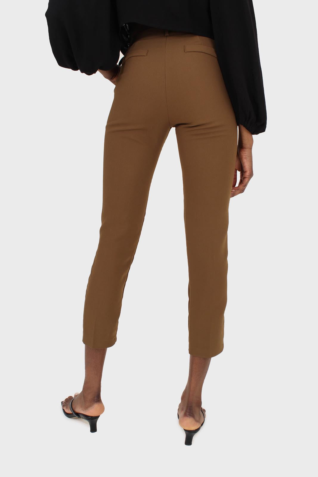Mustard classic suit trousers