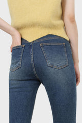 Washed blue boot cut jeans - 3262