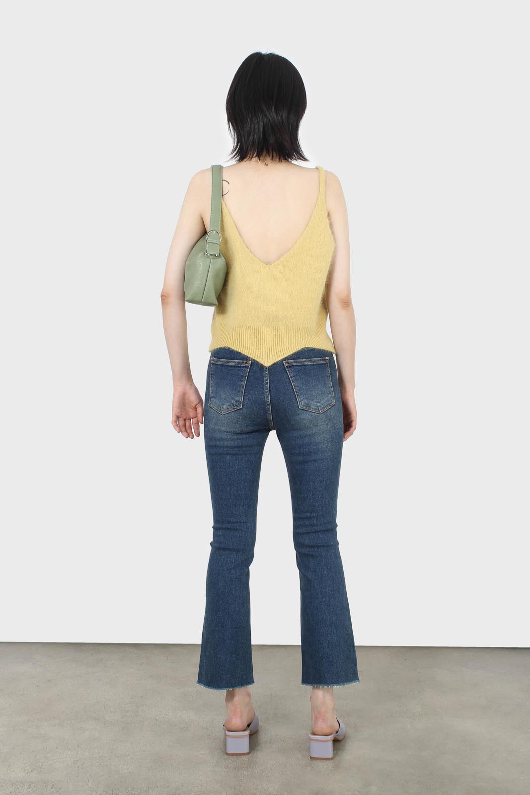 Washed blue boot cut jeans - 3262