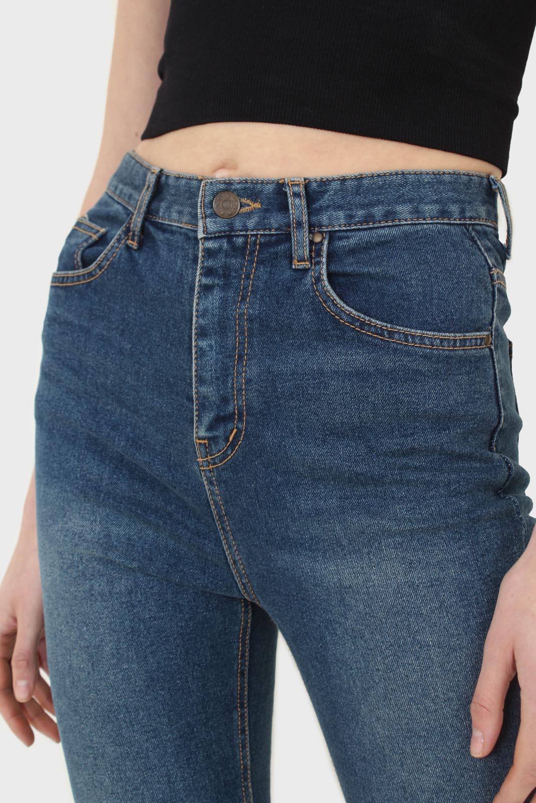 Washed blue boot cut jeans - 3263