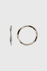 Silver waves ring