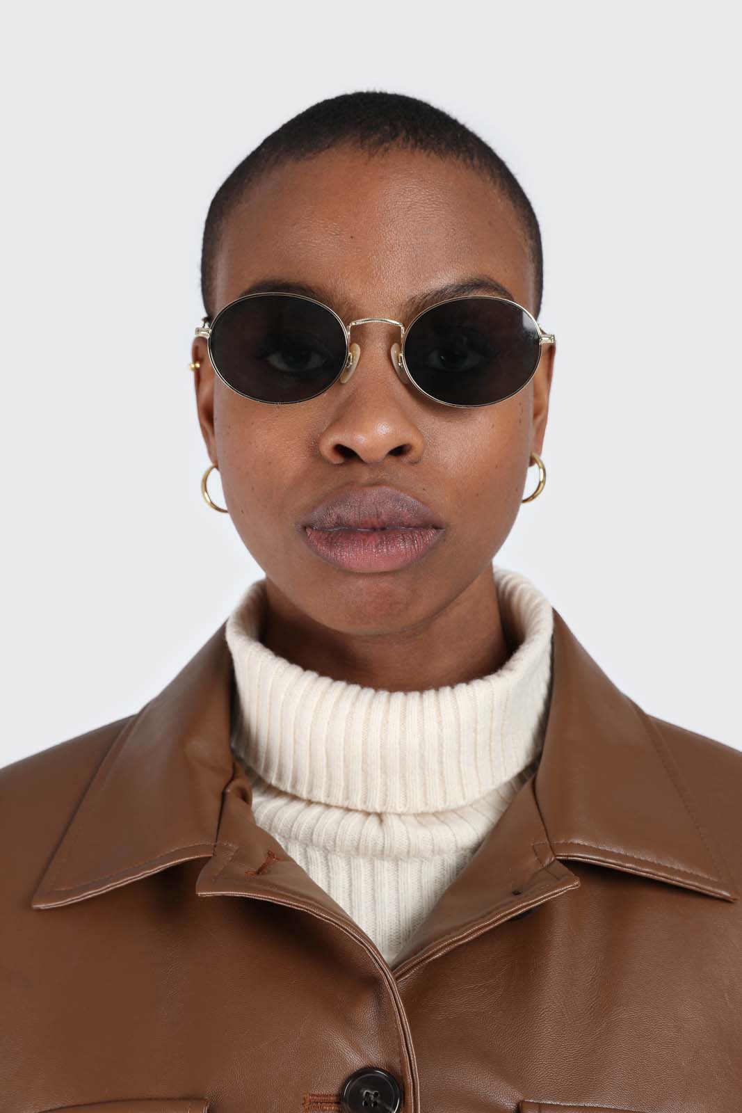 Ivory ribbed cashmere-wool turtleneck jumper