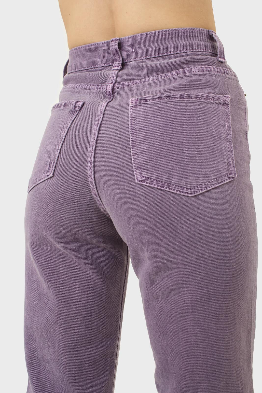 Washed violet mom jeans - 209