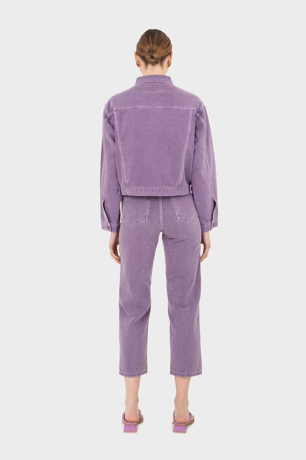 Washed violet mom jeans - 209