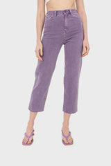 Washed violet mom jeans - 209