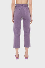 Washed violet mom jeans - 209