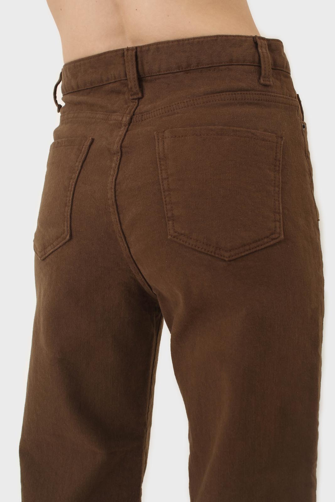 Brown soft touch mom jeans - 200