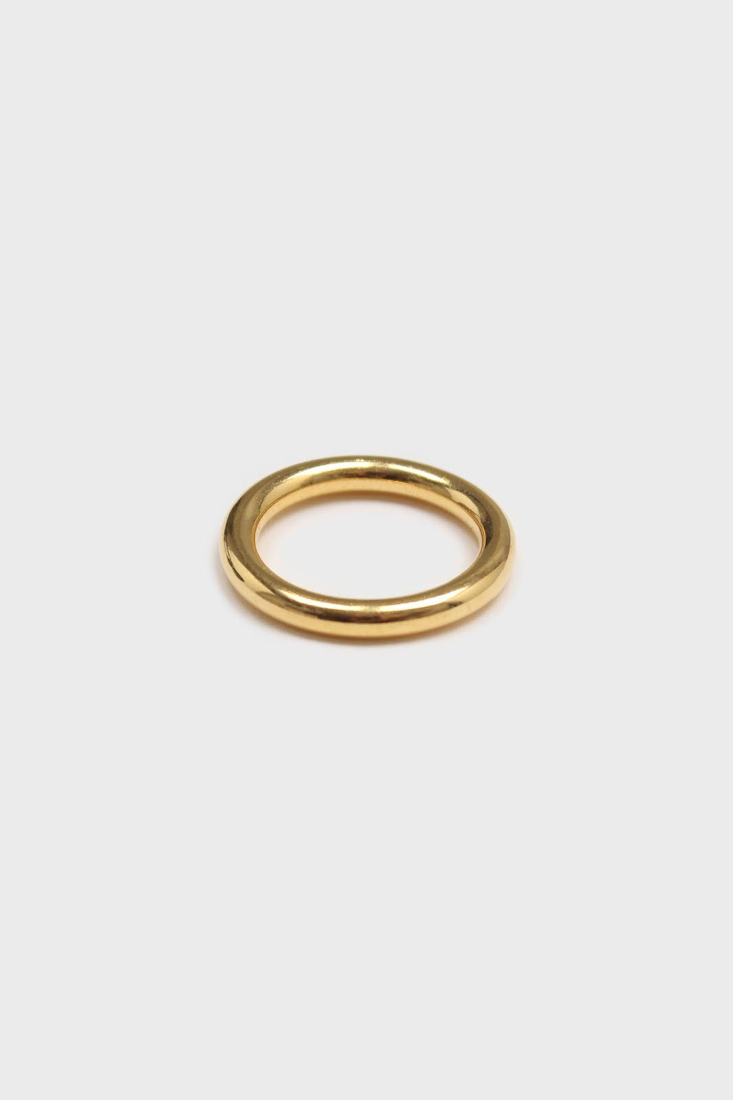 Gold simple thick banded ring