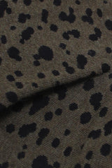 Khaki and black leopard socks