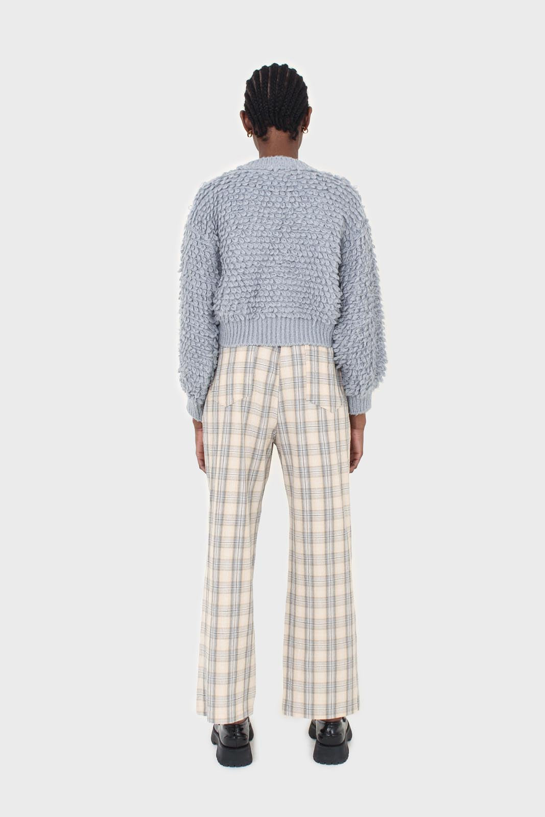Light blue loopy jumper