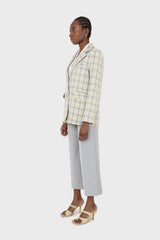 Mint green smart wide leg trousers