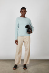 Mint crew neck raglan sleeve wool jumper