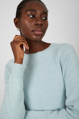 Mint crew neck raglan sleeve wool jumper