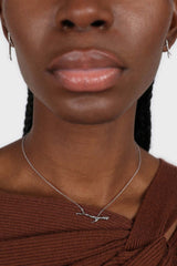 Charm necklace - Silver twig