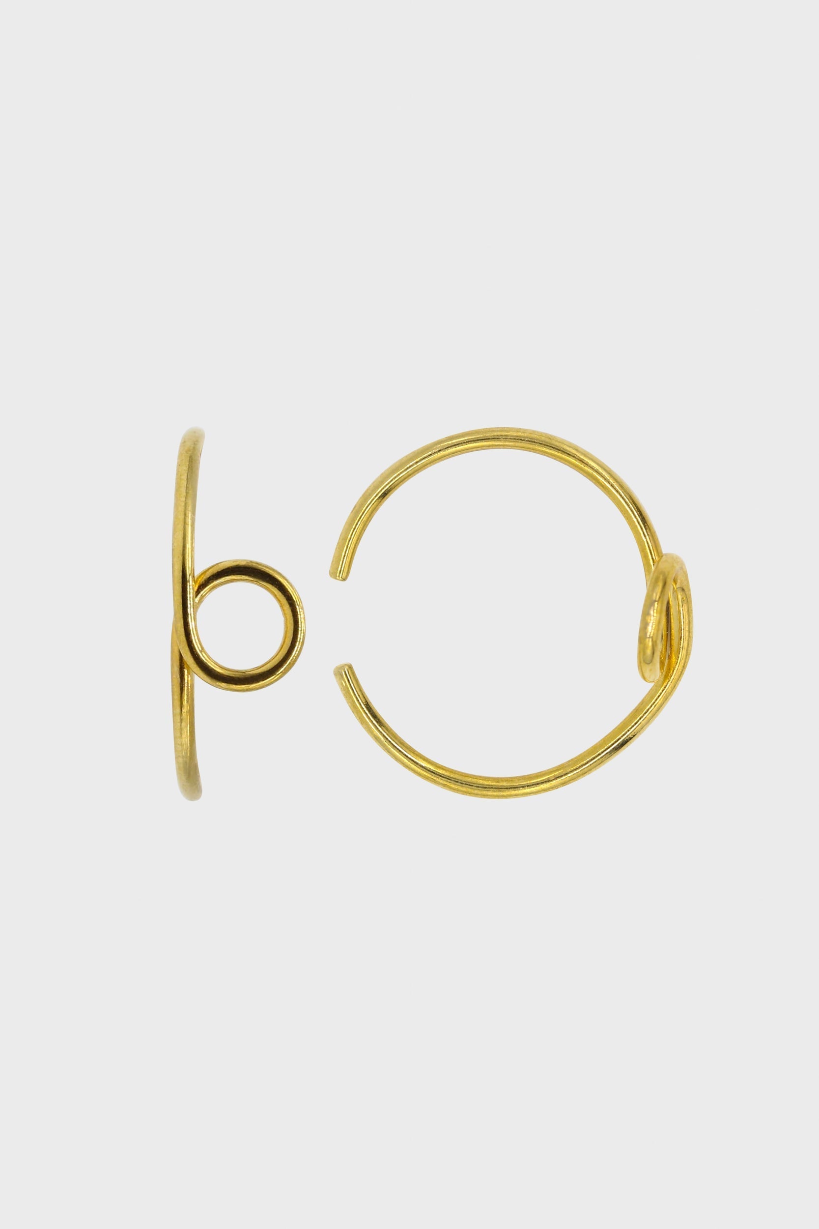 Gold small loop ring