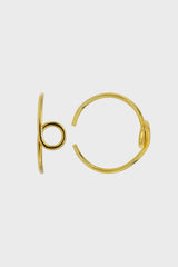 Gold small loop ring