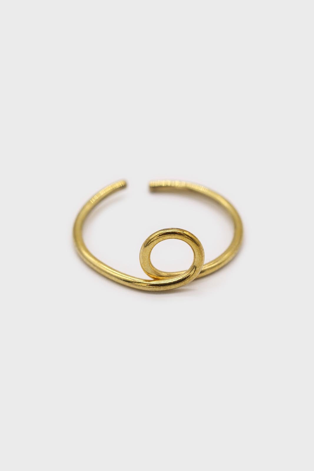 Gold small loop ring