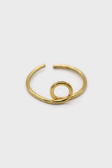 Gold small loop ring